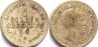 1 грош 1827 Ag